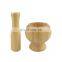 Wood Mortar and Pestle Bamboo Guacamole Bowl Shell Garlic Mortar Pepper Press Mincer Grinder Chopper Crusher Mixed Kitchen