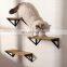 High Quality Rectangular Hanging Kitchen Designer Bamboo Wall Brown Furniture Float Shelves