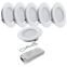 LED Under Cabinet Lighting Kit,6 Pack Linkable Puck Lights with Touch Dimmer,Wired Plug in Under Counter Lighting for Curio Bar, Kitchen, Cupboard,Bookcase,Closet Furniture (6000K Daywhite)
