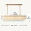 Modern Crystal Glass Rod Pendants Multi-Layer Chandelier Lighting Fixture For Living Dining Room Kitchen Island Foyer Lobby