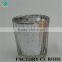 Chinese Broken sliver mercy candle holders glass jar for candle making