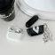 Caixa de fones de ouvido para AirPods Pro 2 Capa colorida com motivos de cora??o para Air Pods 2 e 3 Caixa de silicone com gancho