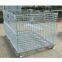 Galvanized Steel Foldable Logistics Storage Pallet Wire Mesh Container for Warehouse