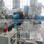 Dual column screen changer extruder for granulating line