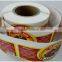 Food packing use paper sticker label