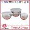 stainless steel mixing bowl set with silicone bottom