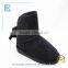 Warm cashmere flower young girls winter indoor boots