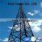 Self supporting tubular steel communication tower