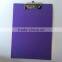 Purple PP and Paperboard A4 Clipboard