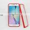 Transparent Tempered Glass Back Protector With PC Bumper Cell Phone Cases for Iphone And for Samsung