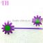hair accessories set manufacturer china resin nylon hair band violet flower hairclip girls hair bands for kids