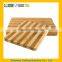 Honey Striped Bamboo Cutting Board With Hole