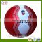 logo design 32 panels machine stitched cheap soccer balls inflatted metalic football