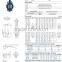 OEM Chinese manufacturers JIS DPS wafer lug double eccentric flanged butterfly valve