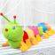 Colorful Soft Plush Educational Catepillar Cushion Promotion Toy
