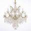 inexpensive 13 lights chandelier for dining room with crystal