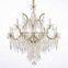 13 lights chrome italian modern crystal chandalier light