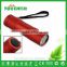 professional mini 9 leds torch light red color multipurpose waterpreoof 9 leds flashlight for outdoor hiking or camping