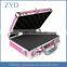Ladies Hard Pistol Gun Storage Case Aluminum + Alligator PVC Handgun Bag ZYD-HZMgc017