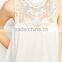 New Fashion Elegant White Lace Tops for Ladies