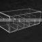 custom acrylic 3 compartment small storage case holding accessor jewelry trinket cosmetic makeup organizer acrylic box with lid