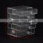 China Factory Clear Custom Acrylic Drawer Box With Handle