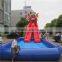 2015 hot sale fashionable PVC inflatable slide with water pool/inflatable water slide