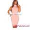 Studded Mesh Insert Rosy Bodycon Mini different types dress materials