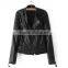 Cool Fashion European Style Latest Lady's PU Leather Motorcycle Jacket