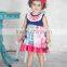 2016 fashion girl clothes infant girls boutique clothing remake multicolors ruffles lap dress outfits