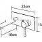 watermark wall mounted wash basin faucet australian standard bathroom sanitary HD4236