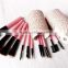 professional 12 pcs private logo cosmetic makeup brush set cylinder holder                        
                                                Quality Choice