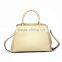 Simple design elegant women's high quality black genuine leather handbag