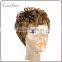 100% Brazilian virgin human hair wig, short curly style front lace wig from Ceres factory