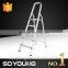 2015 aluminium 4 step ladder with safety rail Max loading 150KGS