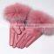 Haining Genuine Sheep Leather Winter Gloves With Fox Fur Cuffs
