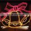 Outdoor Beautiful Carnival Lights Led Christmas Bells Pole Motif light Wall Decor for Outdoor