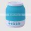 2016 hotselling colorful LED lingts wireless mini bluetooth speaker
