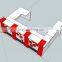 modern design kitchen cabinet Polished Artificial marble l shape bar counter