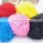 <<<2016 New Design Cute Rabbit Fur Ball Charm Chain Colorful Unisex For Car Key Ring or Bag Pom Pom Keychain/