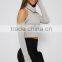 OEM women clothing manufacturing Turtle neck Long Sleeves women tops