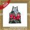 Low price professional nature scenery printed tank tops