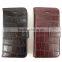 Horizontal leather belt clip flip wallet case for iphone 5 with credit Card slots