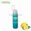 high borosilicate glass water bottle/portable sports water bottle with high quality silicone sleeve