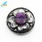 2016 New Replaceable Arrival Decorative Flower Alloy Crystal Snap Button Cover