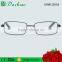 Good quality metal frame PC temple western style reading glasses with match pouch