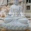 Axed Natural Marble Sitting Giant Buddha Statue