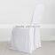 White Ruffled Banquet Chair Cover Wholesale