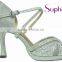 Suphini Latin Ballroom Party Wedding Dance Shoes with Platform and heel