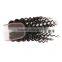 7A Cheap Curly Lace Closure Bleached Knots Brazilian Virgin Deep Curly Human Hair Closure Free Middle 3 Part,Lace Front Closure